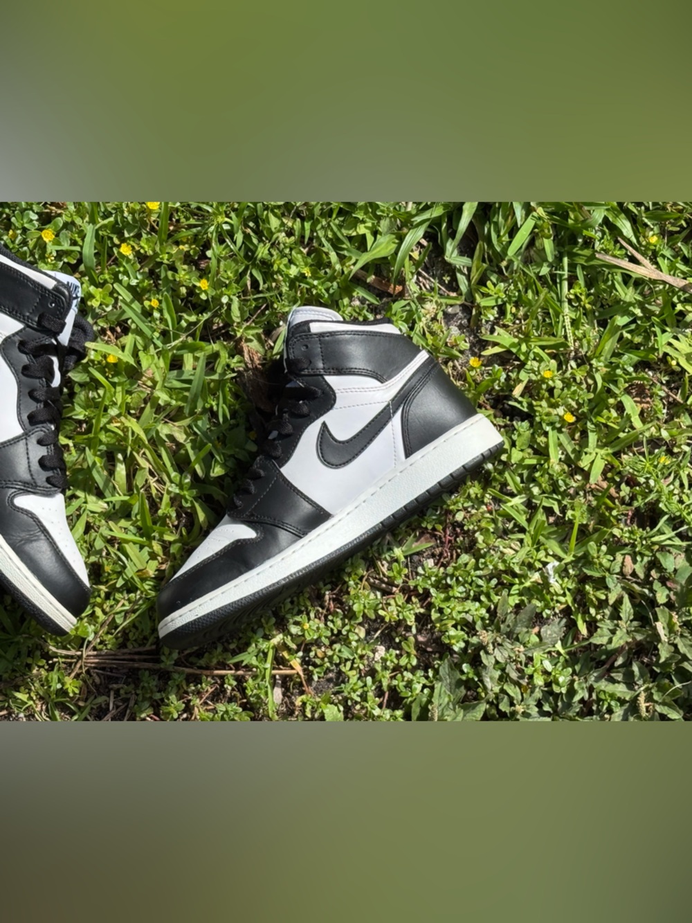 Nike Air Jordan 1 Retro High OG "Black White" GS - Picture 5 of 15